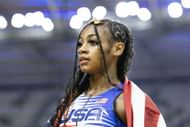 Sha'Carri Richardson at the 2023 World Athletics Championships in Hungary - Getty Images